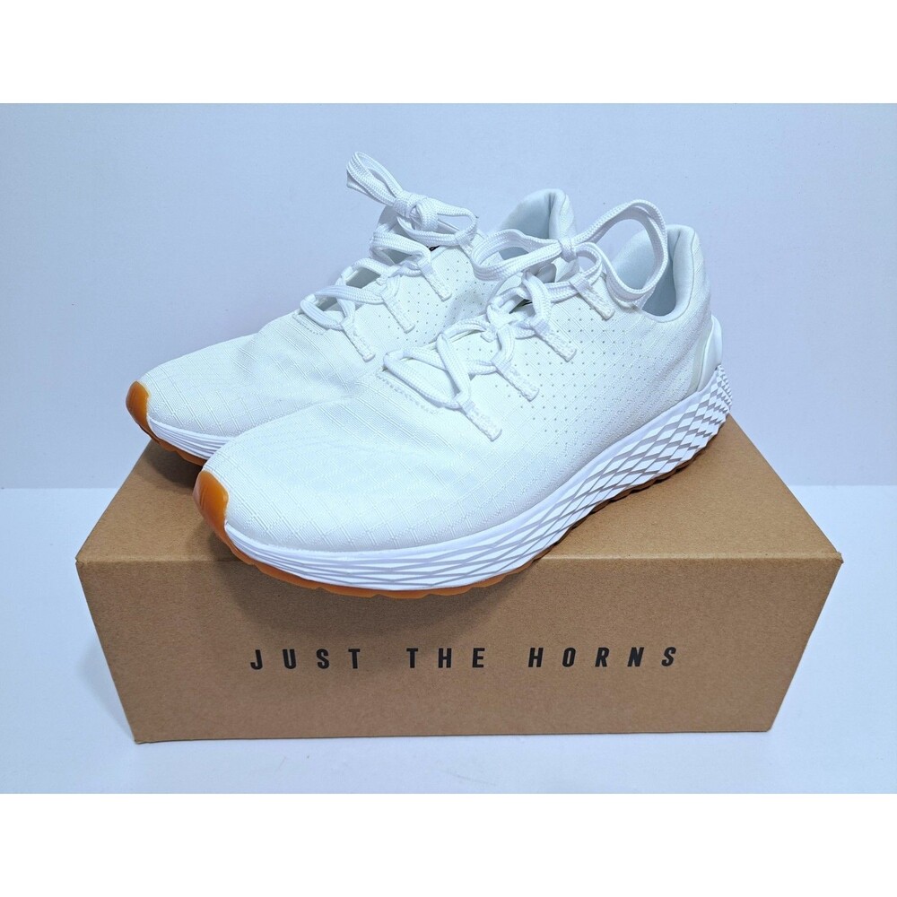 Nobull Allday Ripstop Women’s 8.5 Men’s 7 Gym Work Out Shoes White Gum Bottoms